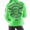 Pelle Pelle Green MC Studded Varsity Jacket