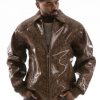 Pelle Pelle Mens Brown Python Jacket