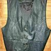 Pelle Pelle Mens Dark Green Leather Vest