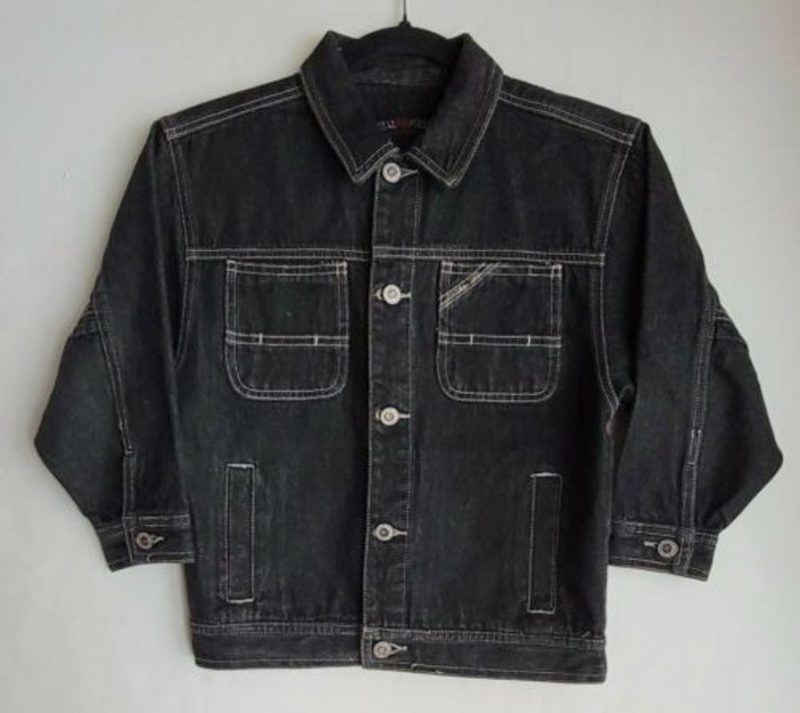Pelle Pelle Mens Marc Buchanan Black Denim Jacket