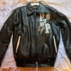 Pelle Pelle Mens Marc Buchanan Black Fighting Leather Jacket