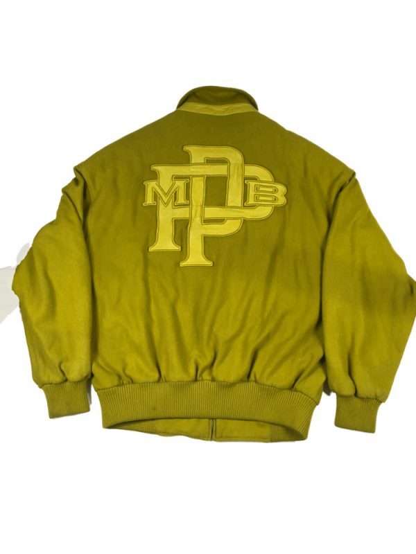 Pelle Pelle Womens 1978 Yellow Wool Varsity Jacket