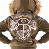 Pelle Pelle Womens Dynasty Brown Hooded Jacket