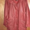 Pelle Pelle Womens Light Red Long Leather Coat