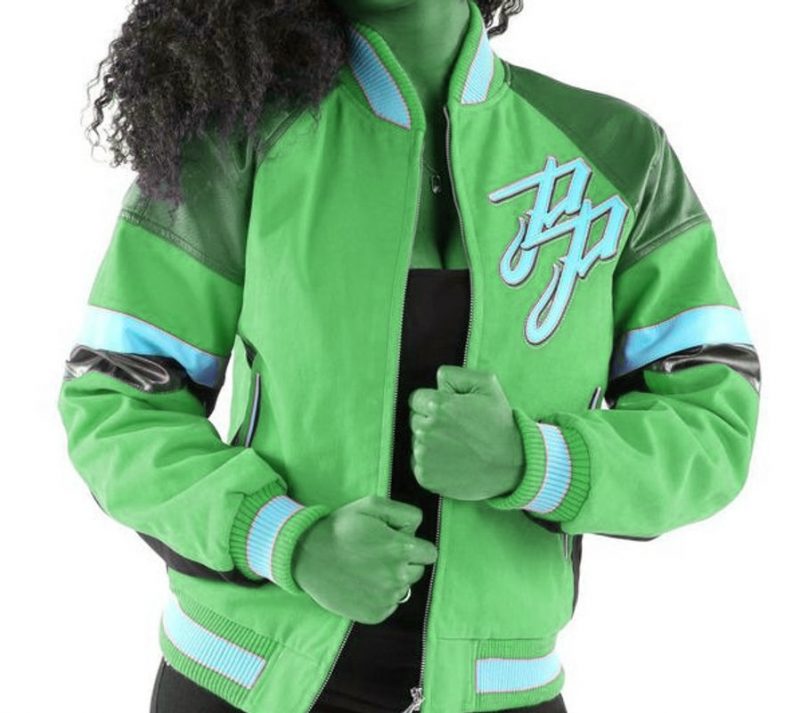 Pelle Pelle Womens Movers and Shakers Light Green Jacket