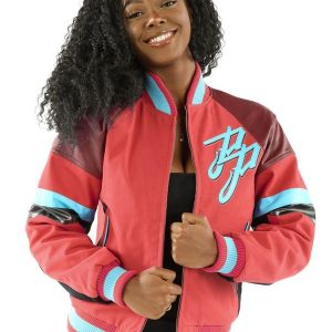 Pelle Pelle Womens Movers and Shakers Red Leather Jacket