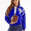 Pelle Pelle Womens Royal Blue Detroit 78 Jacket