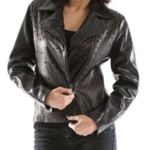 Pelle Pelle Womens Studded Black Leather Jacket