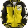 Pelle Pelle World Yellow and Black Varsity Jacket