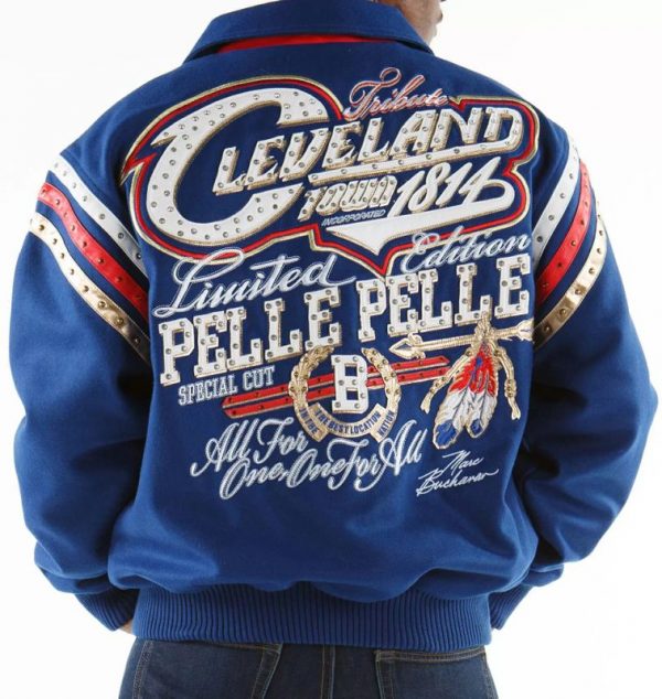 Pelle Pelle Blue Cleveland Tribute Special Cut Jacket