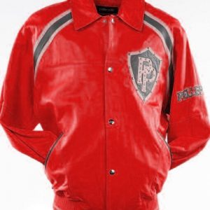 Pelle Pelle Bright Red Varsity Jacket