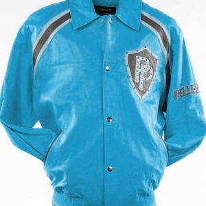 Pelle Pelle Bright Turquoise Varsity Jacket