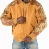 Pelle Pelle Caramel Script Studded Jacket