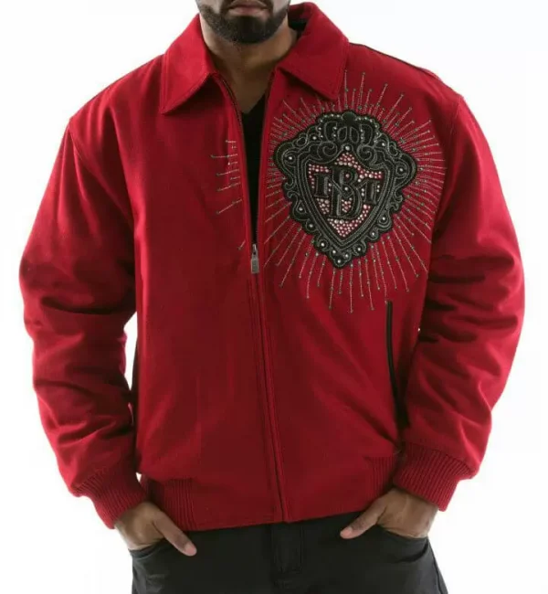 Pelle Pelle Diamonds Red Made for King Jacket