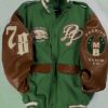 Pelle Pelle Limited Edition Green Varsity Jacket