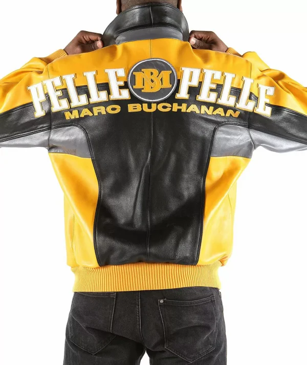 Pelle Pelle Marc Buchanan Soda Yellow Leather Jacket