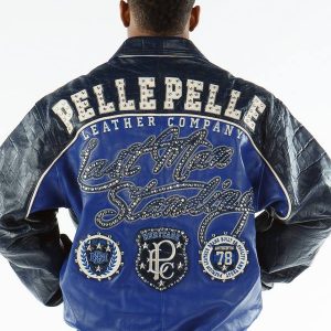 Pelle Pelle Mens Last Man Standing Blue Jacket