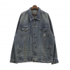 Pelle Pelle Mens Vintage Gray Faded Denim Jacket