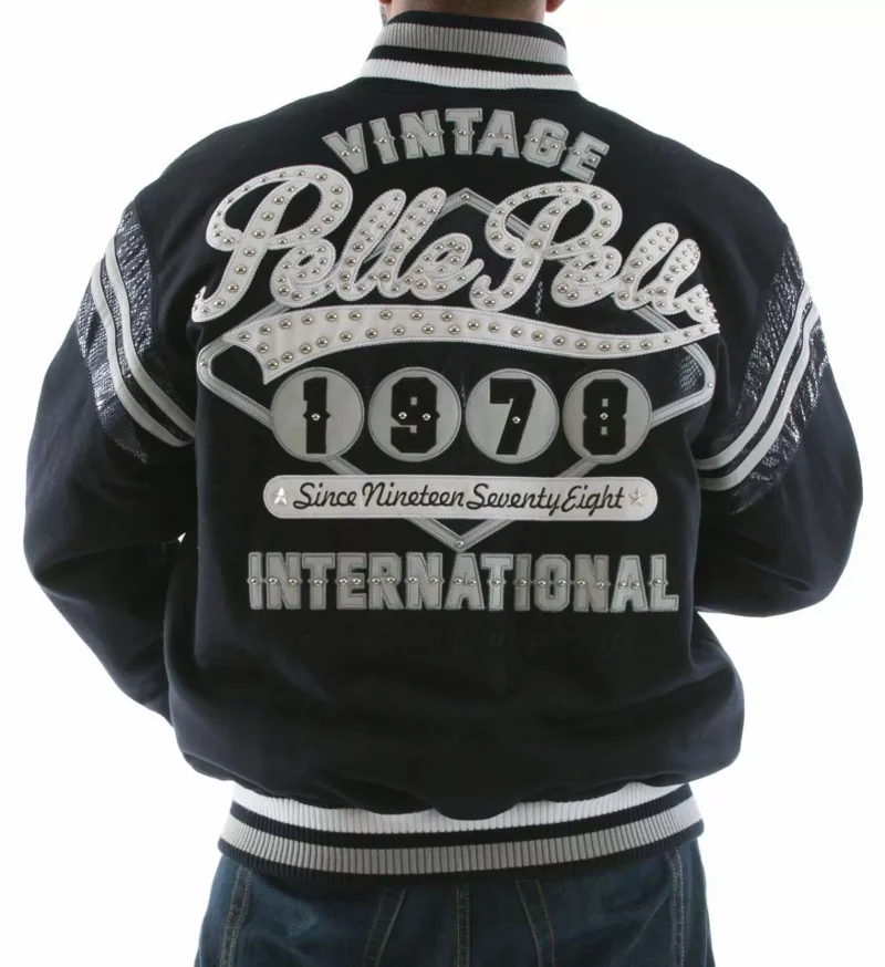 Pelle Pelle Navy Vintage International Wool Jacket