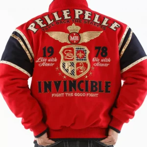 Pelle Pelle Red Invincible Wool Jacket