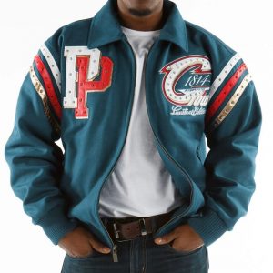 Pelle Pelle Teal Cleveland Tribute Special Cut Jacket