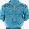 Pelle Pelle Turquoise All For One Studded Jacket