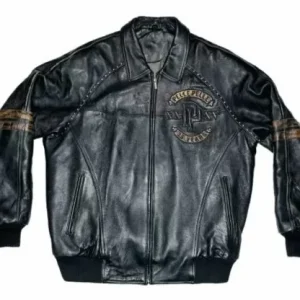 Pelle Pelle Vintage Studded Tiger Leather Jacket