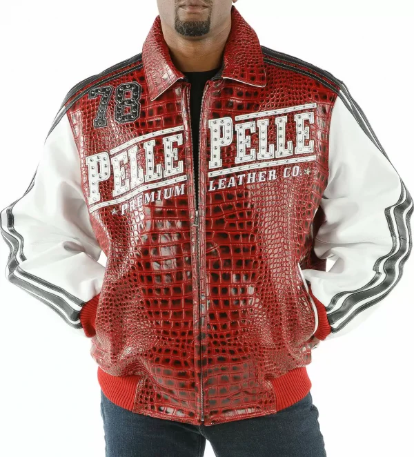 Red Wild Ones Pelle Pelle Studded Jacket