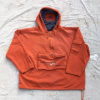 Vintage 90s Pelle Pelle Cargo Anorak Faded Orange Hoodie