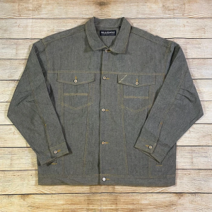 Vintage Dyed Pelle Pelle Gray Denim Jacket