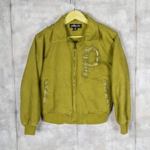 Marc Buchanan Pelle Pelle Womens Vintage Bomber Olive Jacket