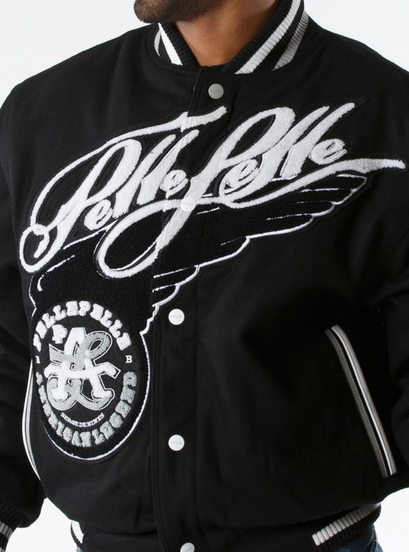 Pelle Pelle American Legend Black Varsity Jacket - PPJ
