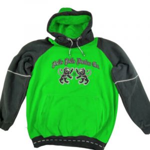 Pelle Pelle Denim Co Mens Green Black Pullover Hoodie