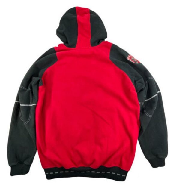 Pelle Pelle Denim Co Mens Red Black Pullover Hoodie