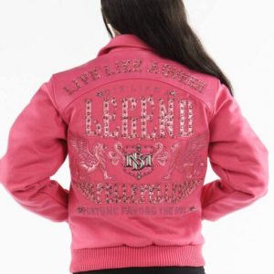 Pelle Pelle Live Like A Queen Pink Wool Jacket