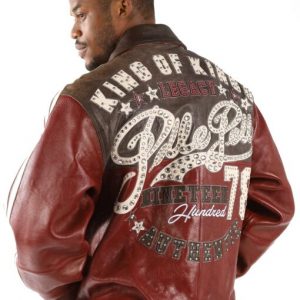 Pelle Pelle Maroon Vintage King of Kings Jacket