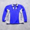 Pelle Pelle Mens Biker Pullover Blue Jacket