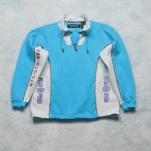 Pelle Pelle Mens Biker Pullover Turquoise Jacket