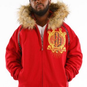 Pelle Pelle Top Brass Red Mens Coat