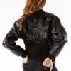 Pelle Pelle Womens American Legend Black Varsity Jacket