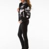 Pelle Pelle Womens American Legend Black Varsity Jacket