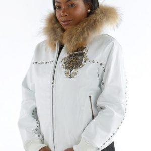 Pelle Pelle Ladies Mb Emblem White Jacket