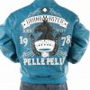 Pelle Pelle Mens Grand Master Turquoise Jacket