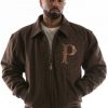 Pelle Pelle Mens Snakeskin Dragon Brown Jacket