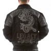 Pelle Pelle Snakeskin Dragon Black Jacket