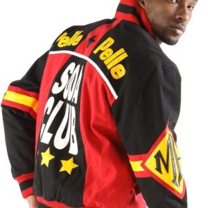 Pelle Pelle Throwback Soda Club Black & Red Jacket