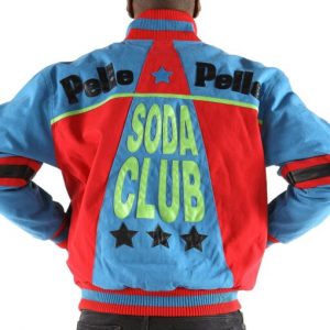 Pelle Pelle Throwback Soda Club Blue & Red Jacket