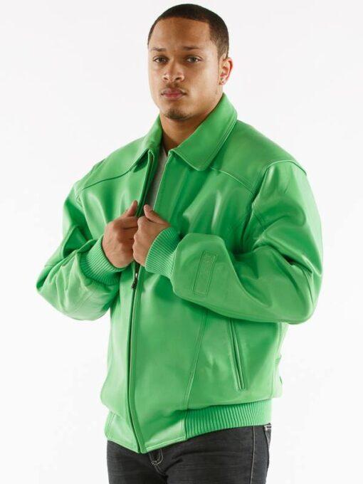 Pelle Pelle Basic In Lime Plush Jacket