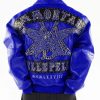 Pelle Pelle Blue Immortal Studded Leather Jacket