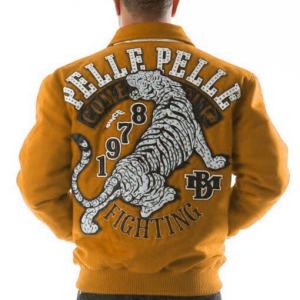 Pelle Pelle Come Out Fighting Mustard Tiger Wool Jacket